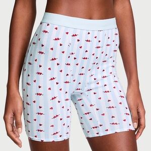 ♥️ Victorias Secret Logo  High-Waist Boxer Brief Panty Short Underwear. NWT